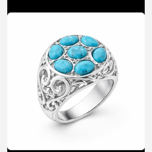 انگشتر فیروزه وارداتی لاکچری