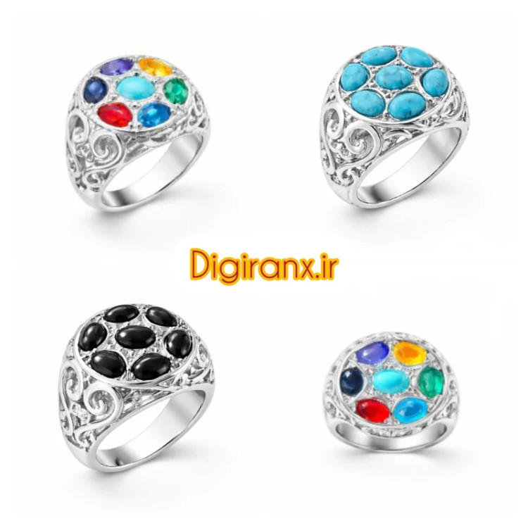 انگشتر سنگ های جواهری وارداتی