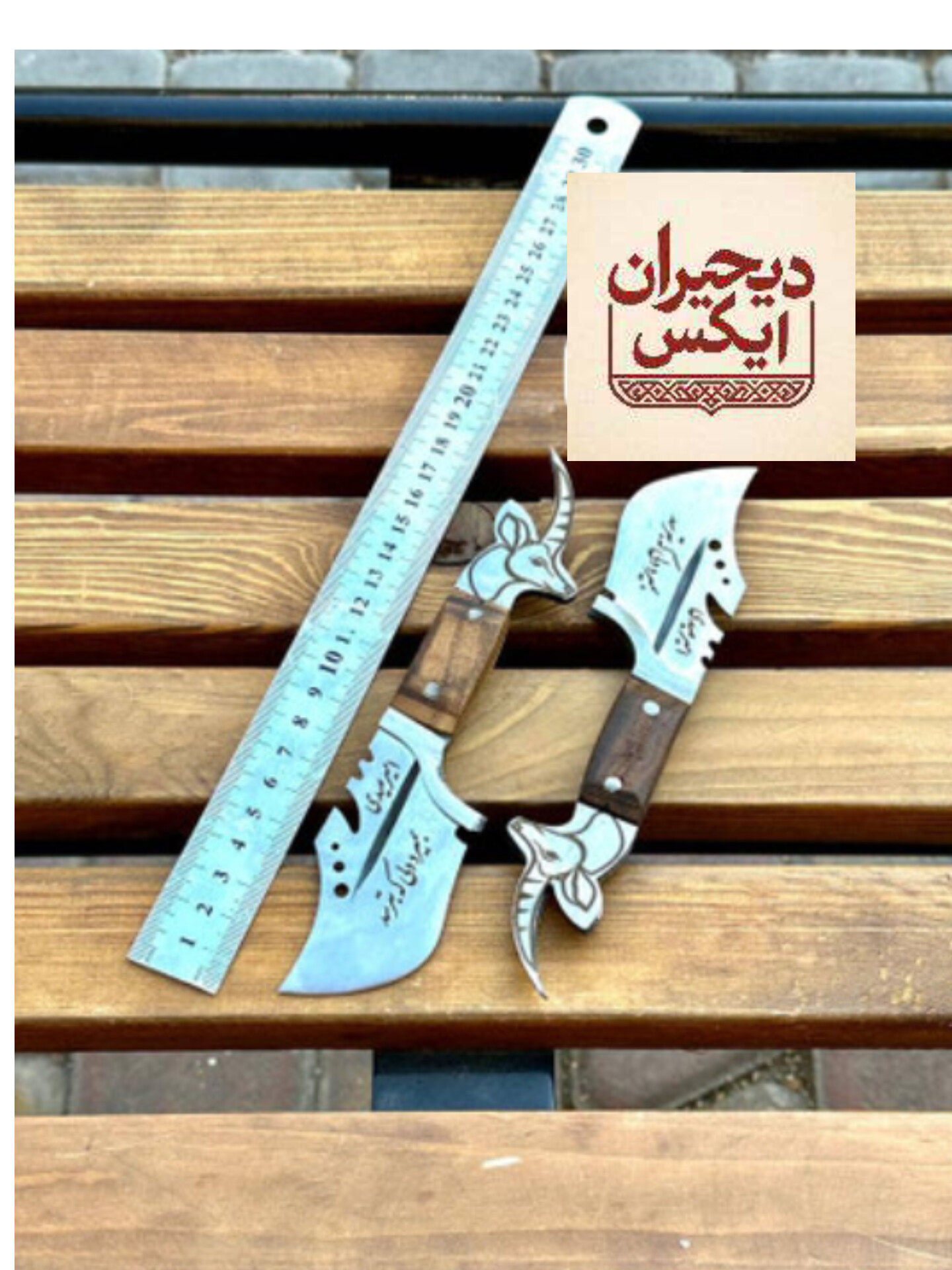 چاقو شکاری دستساز کلکسیونی تمام استیل