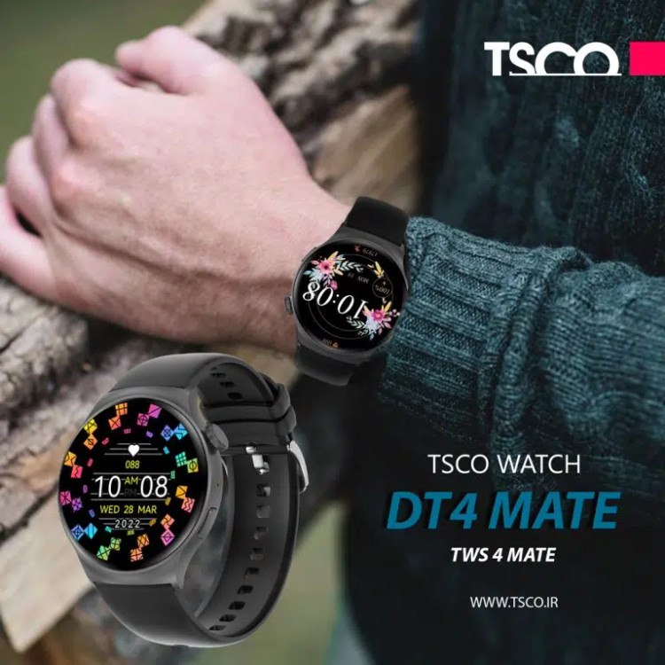 ساعت هوشمند تسکو TWS 4 Mate گارانتی ۱۲ ماهه